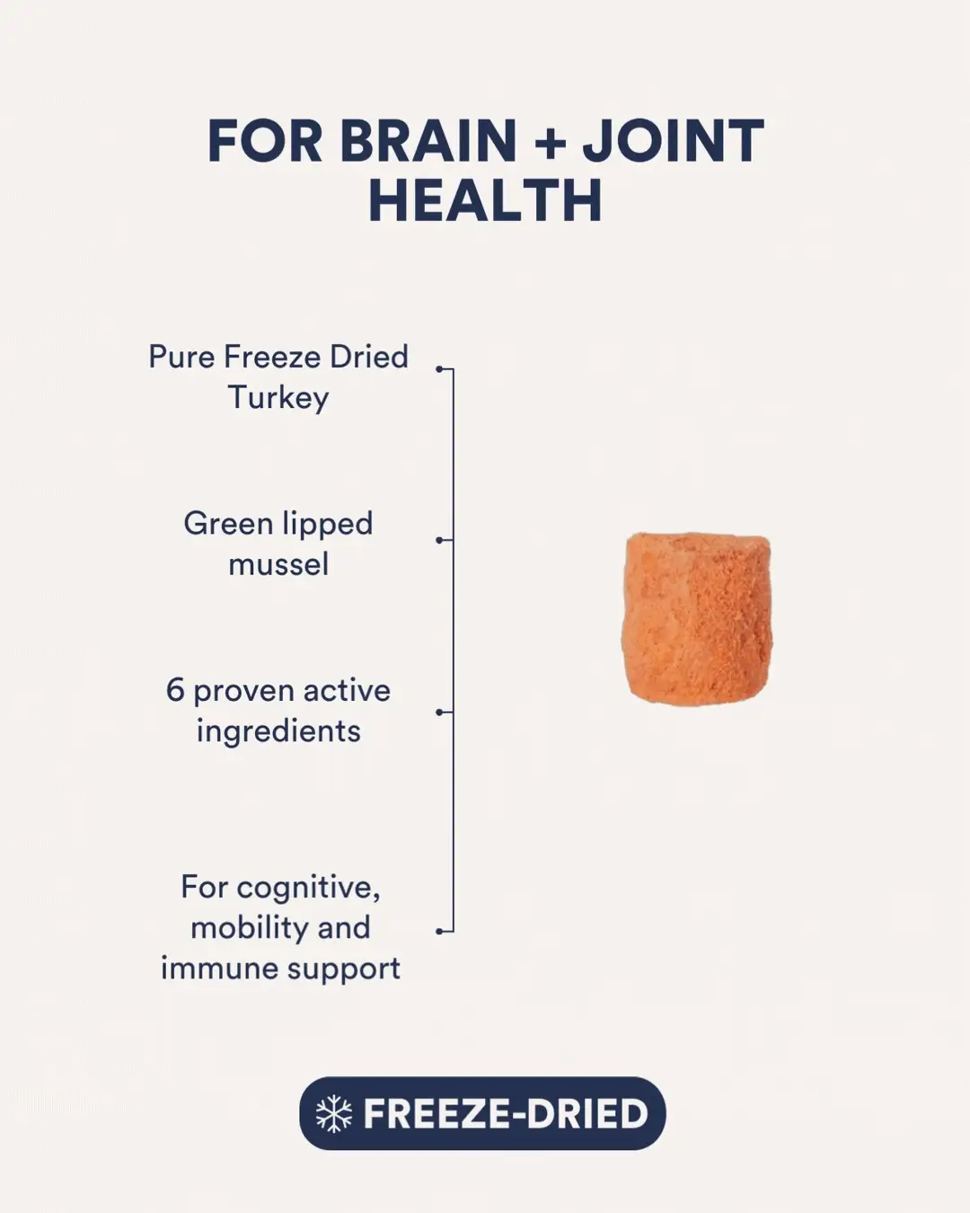 Longevity Brain + Joint Freeze Dried Dog Treats - Image 5